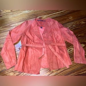 Coral Isda&Co 100% Leather Jacket